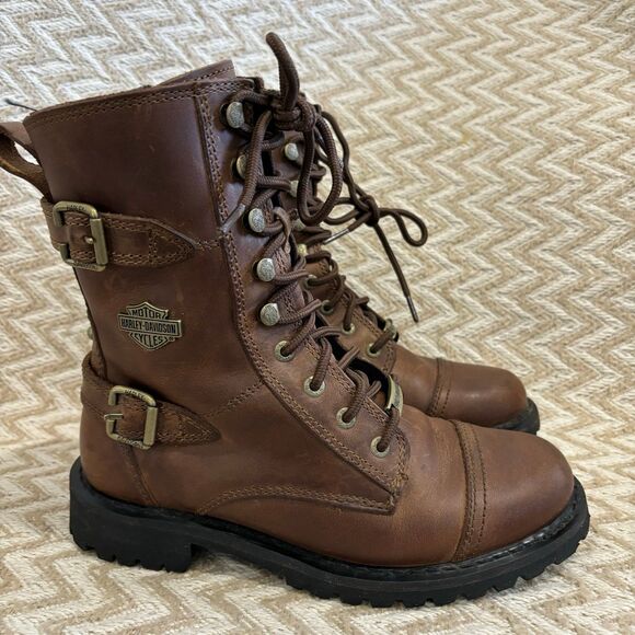 Harley-Davidson Shoes - Harley Davidson Balsa 7” Leather Motorcycle Boots